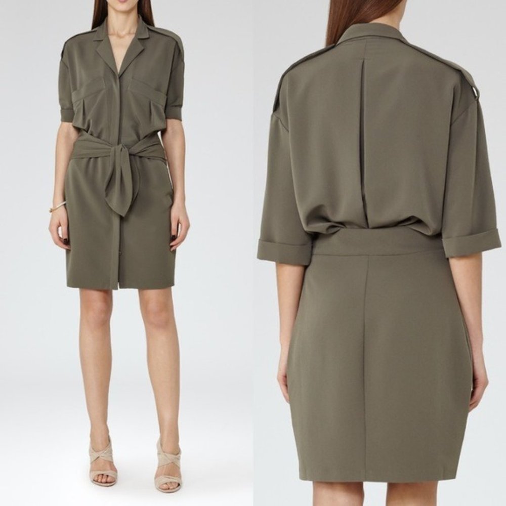 ✨ Reiss Arizona Shirt Dress in Pink ✨
